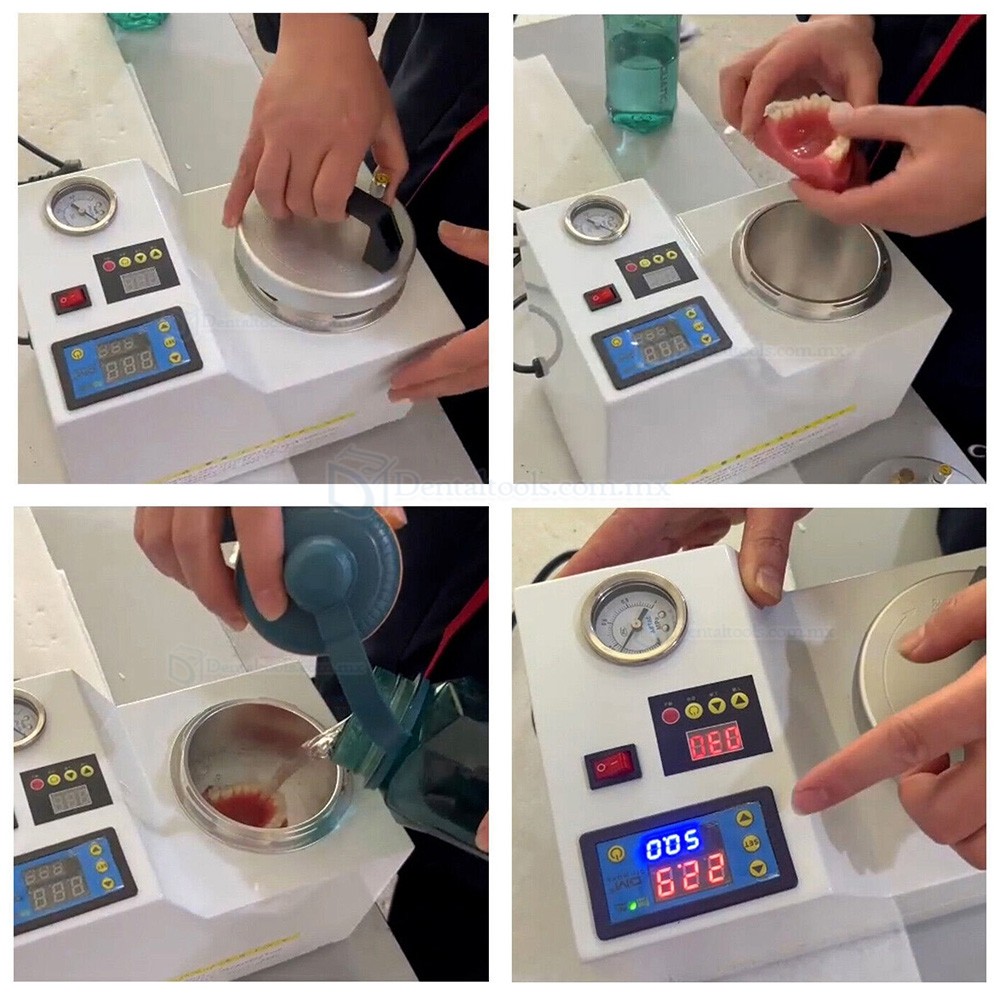 JG-221 Olla polimerizadora digital a presi&oacute;n para laboratorio dental